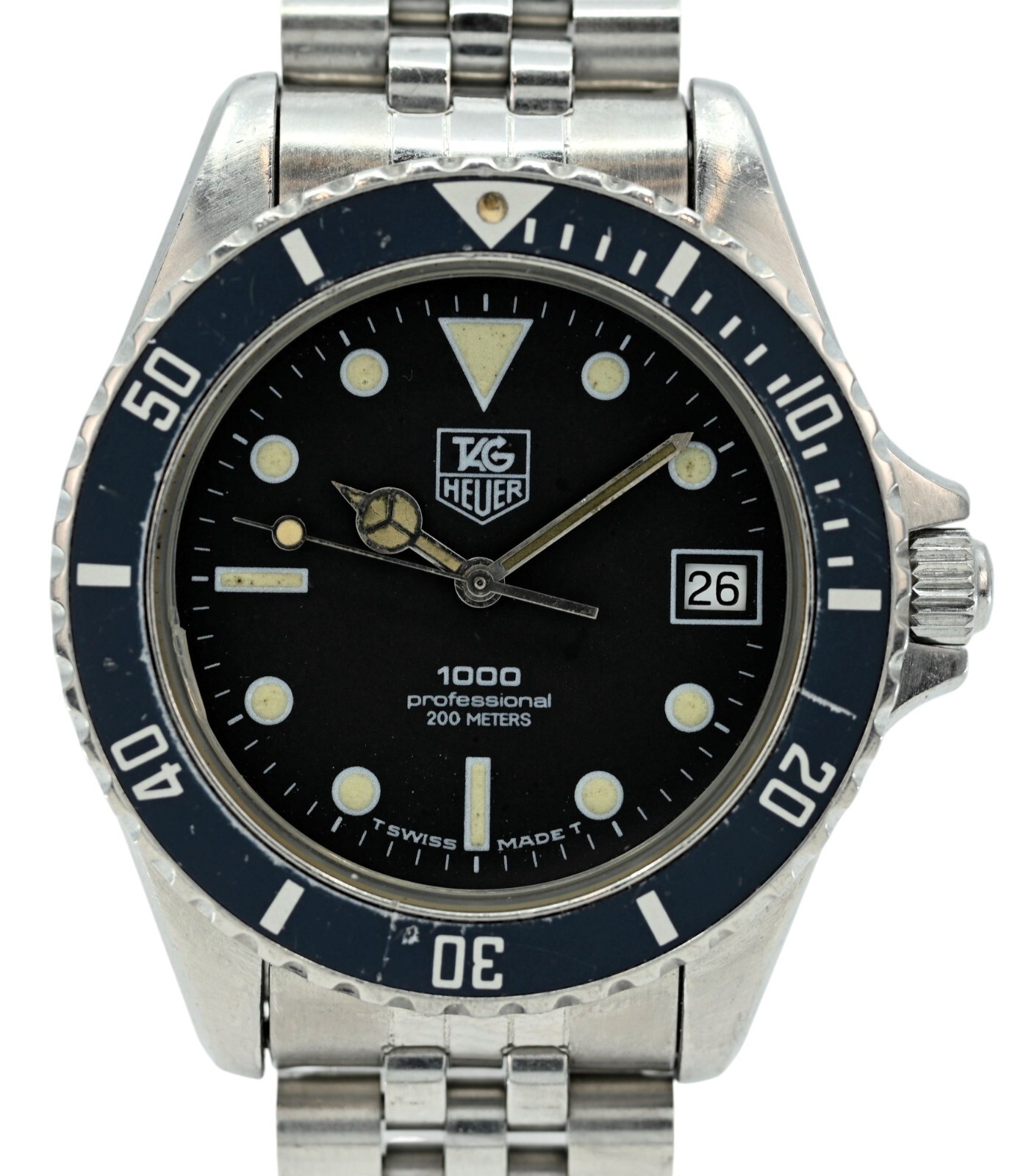 Tag Heuer Men's 37mm 980.013N Black Dial Professional 1000 Dive