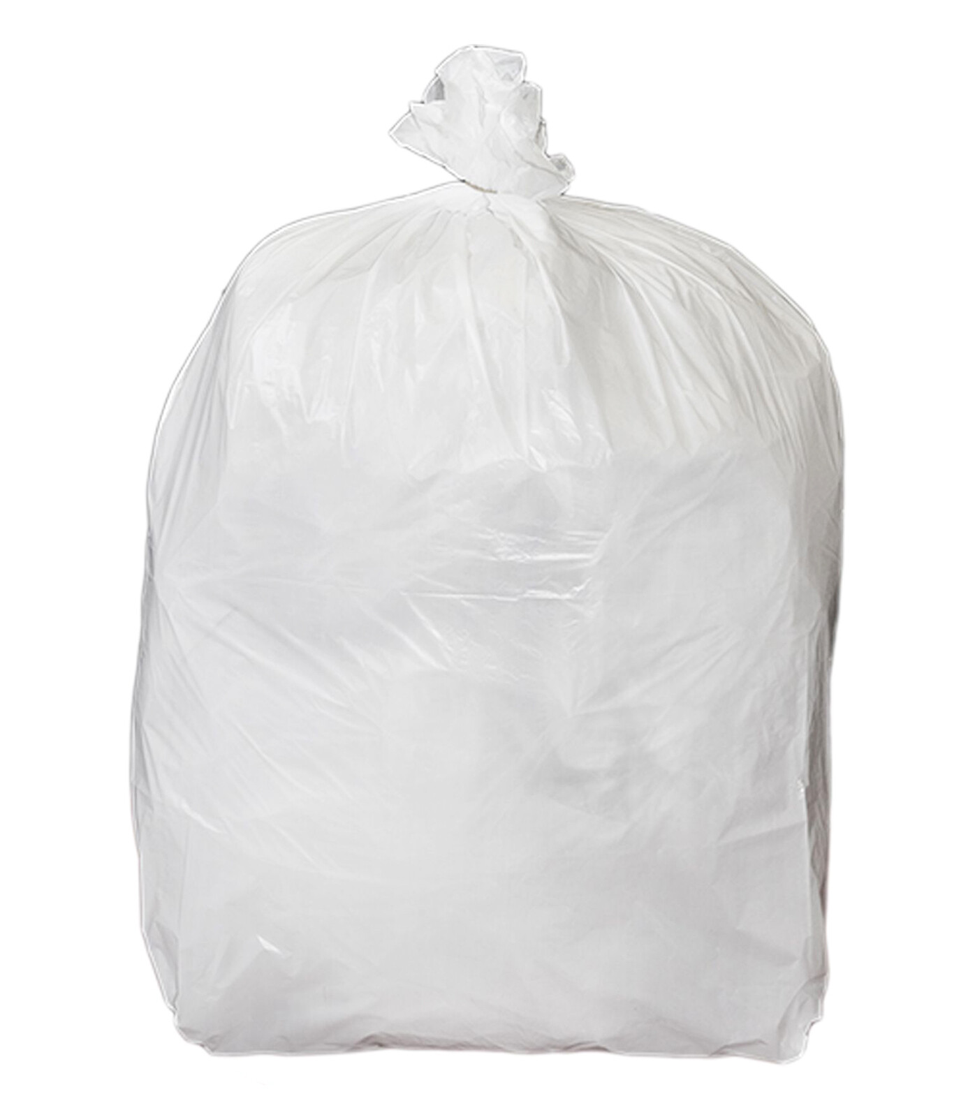 100 x White Square Waste Basket Bags 33L Office Rubbish Bin Liners