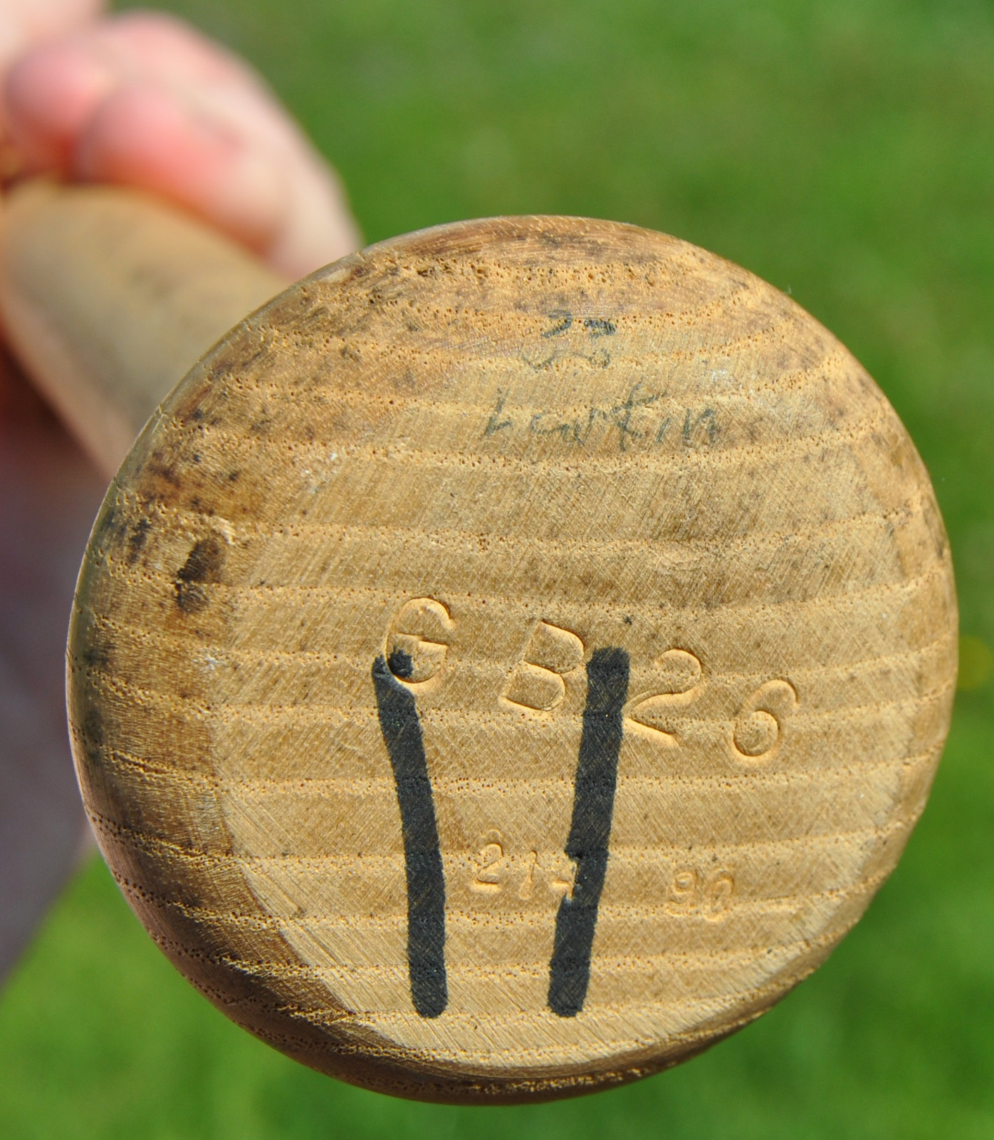 HOF Barry Larkin Game Used 1990 bat uncracked PSA Cincinnati Reds World Series