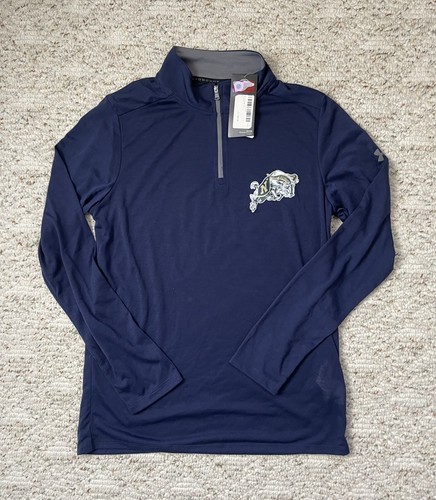 Under Armour ネイビー アウター S.Ｍ New Sz SM Men's Under Armour Navy Naval Academy 1/4 Zip