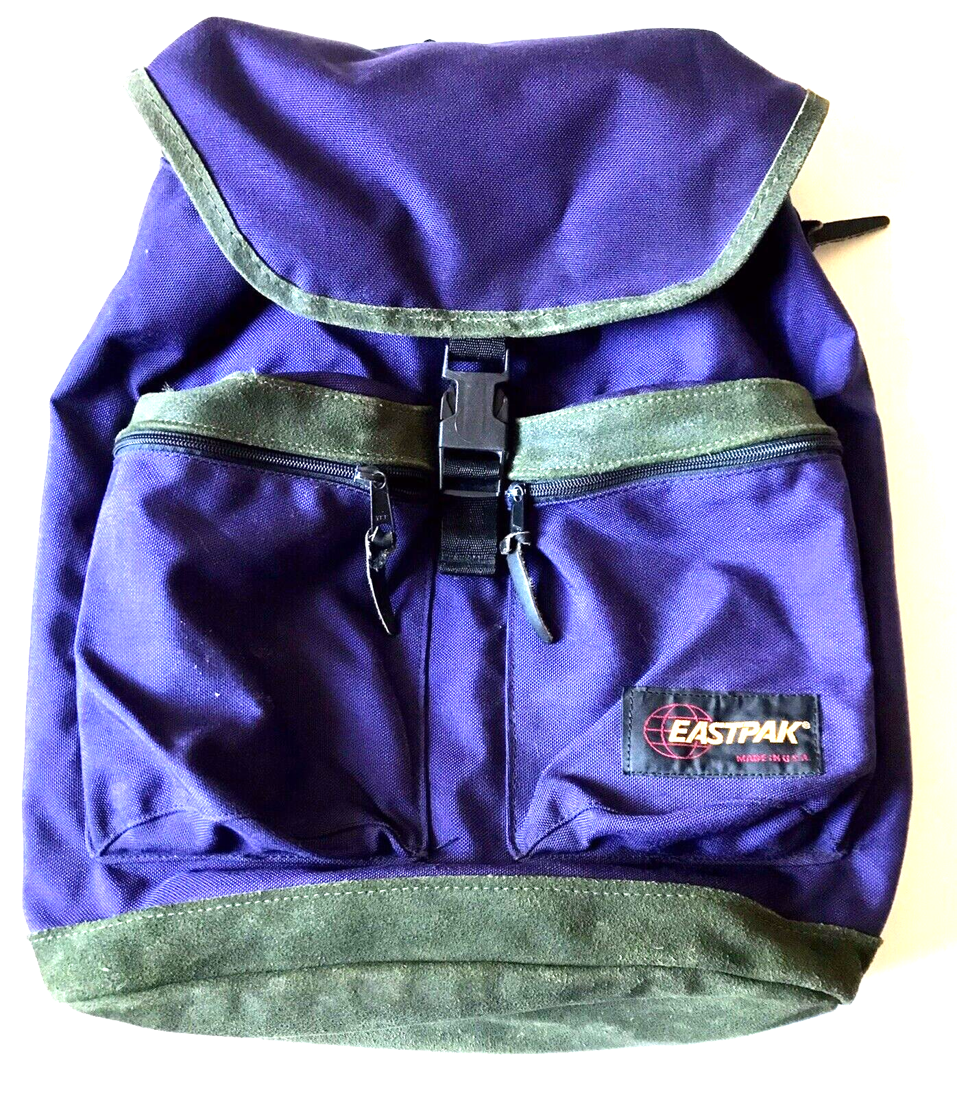 EASTPAK Backpack PURPLE w Suede Bottom 90's USA EUC EASTPAK Backpack PURPLE w Suede Bottom 90's USA EUC