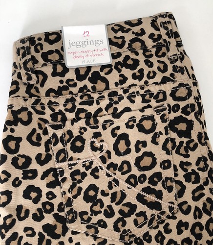 The Children's Place JEGGINGS Cheetah Leopard Big Cat ANIMAl Print NEW NWT 12