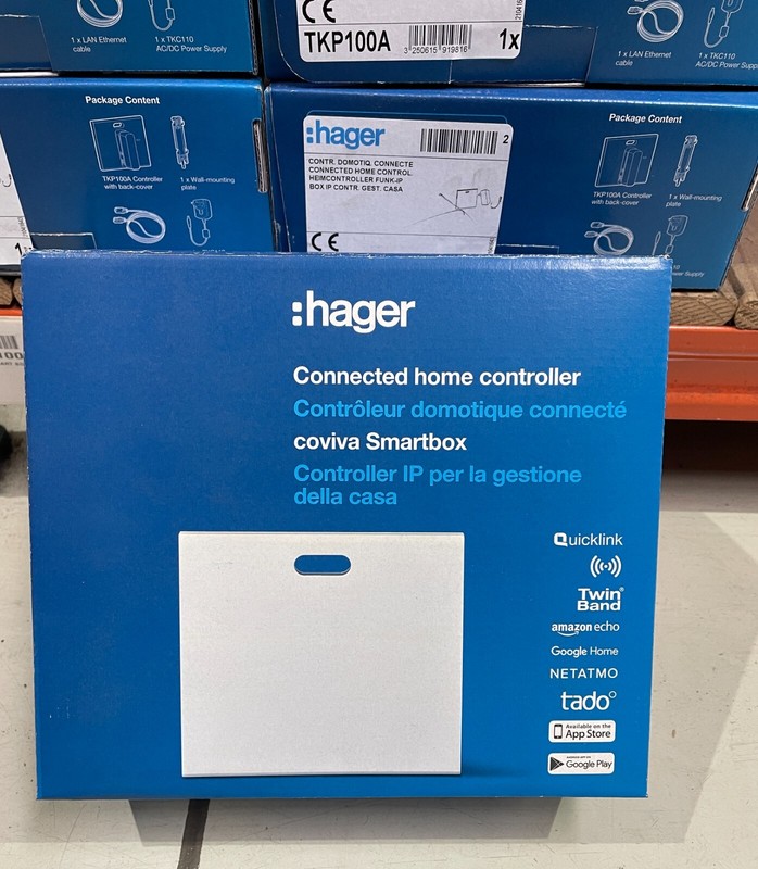 Hager TKP100A Ethernet Coviva Smart box server 230VAC supply