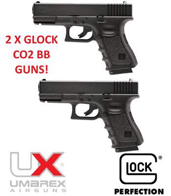 2 X Refurbished Glock G19 Gen 3 CO2 4.5MM BB Gun Pistols 410