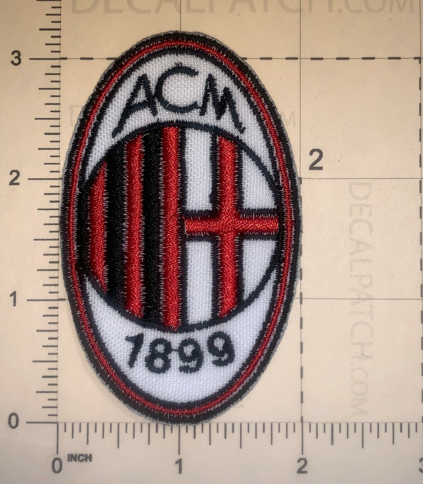 ITALY SOCCER TEAM 1899 AC MILAN FC PATCH SEW NEW (B36)