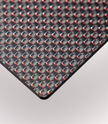 3K Metallic Red/Blue/Yellow Colored Carbon Fiber Sheet 200X300 400x500X1-6MM