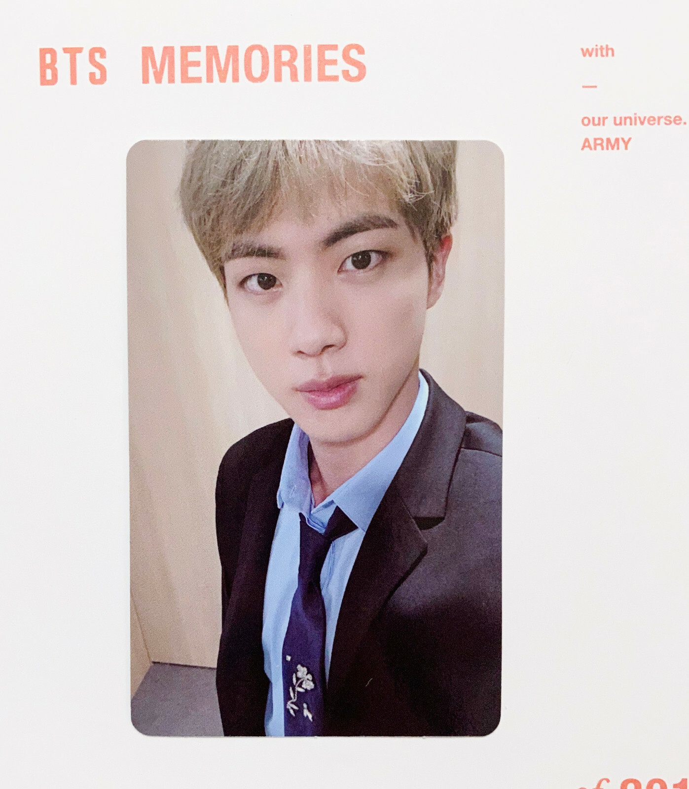 防弾少年団(BTS) - BTS Memories2019 Blu-ray トレカJIN 日本語字幕なし BTS Memories2019 Blu-ray トレカJIN 日本語字幕なし