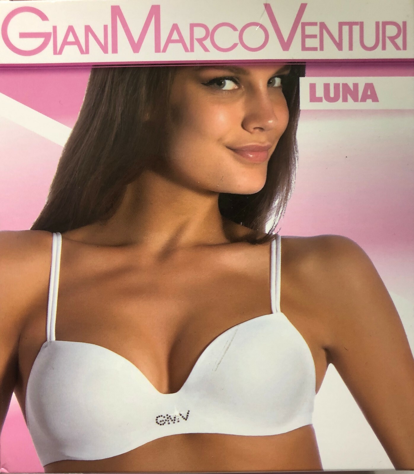 REGGISENO IMBOTTITO preformato GianMarcoVenturi art. LUNA-  Bianco-Nero-Pelle-1-5 | eBay