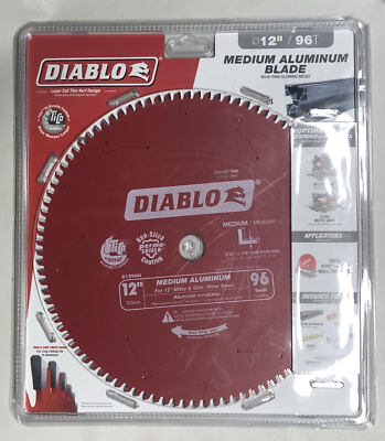 Diablo D1296N Medium Aluminum Miter Saw Blade 12'' 96 Teeth