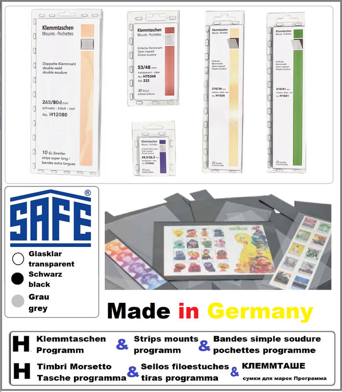 Safe-H1303-Sonderblocks-Klemmtaschen-C-Schwarz-99x74mm 10 Pack