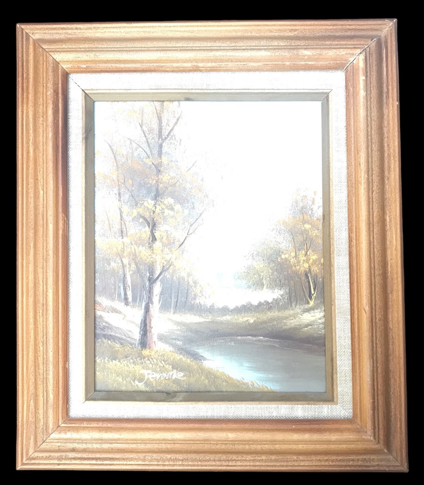 【F15号】good blue(FRANCOIS) oil painting Francois Batet Original Oil Painting on Canvas Signed Female