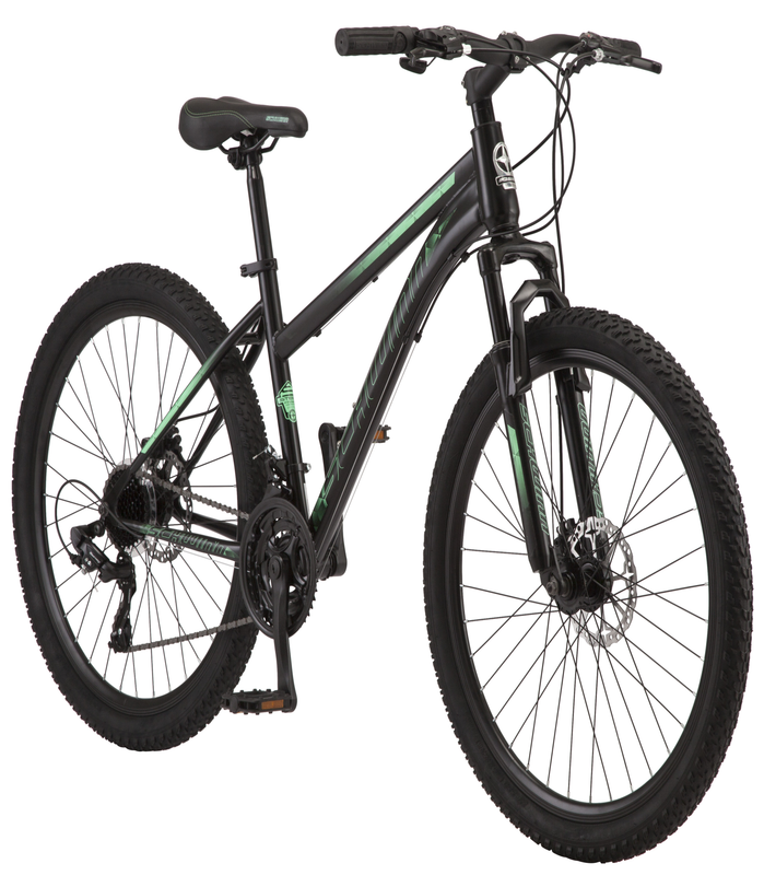 Mountain Bike, 26-Inch Wheels, Black/Green