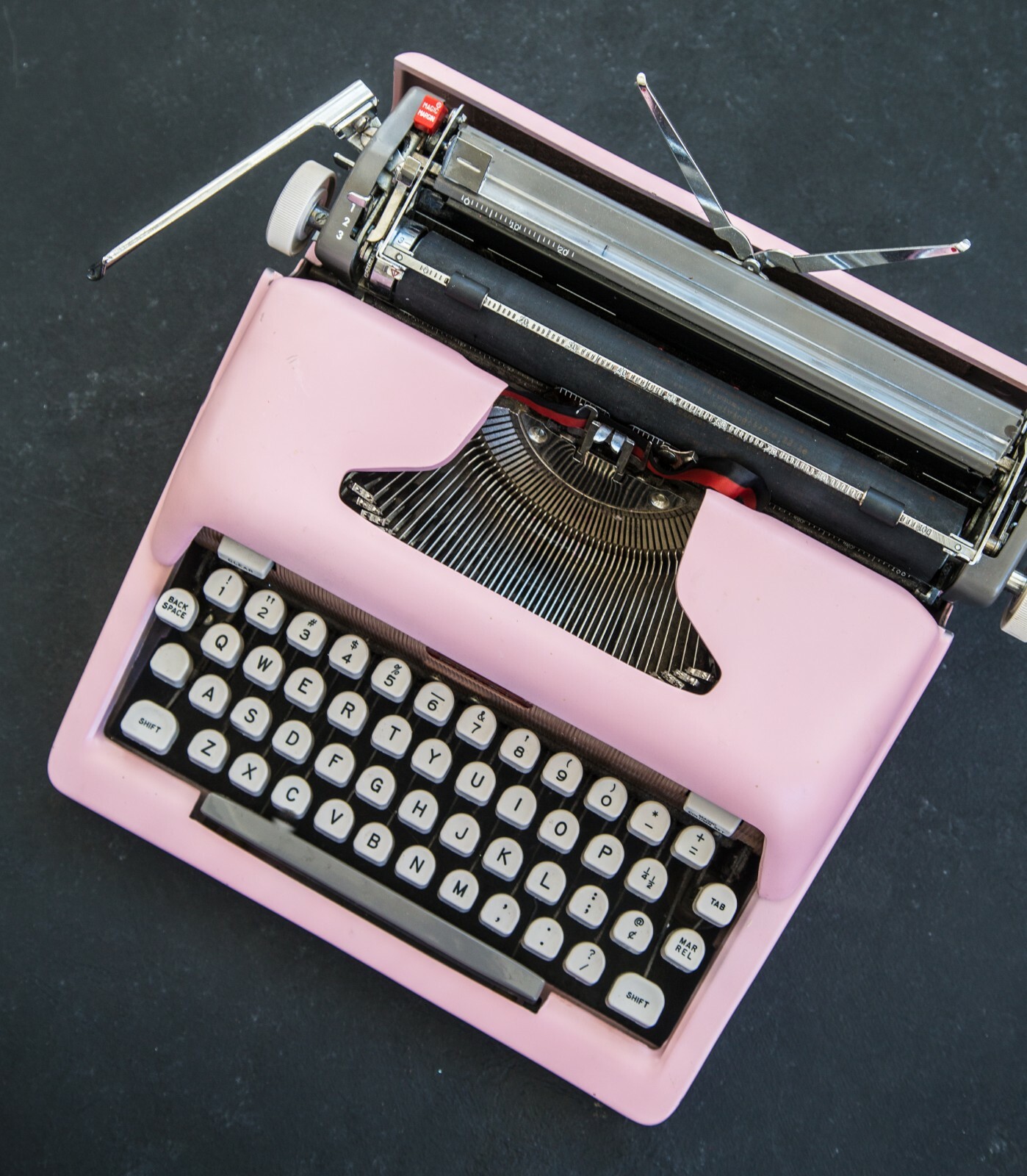 Royal Bubble Gum Pink Futura Typewriter