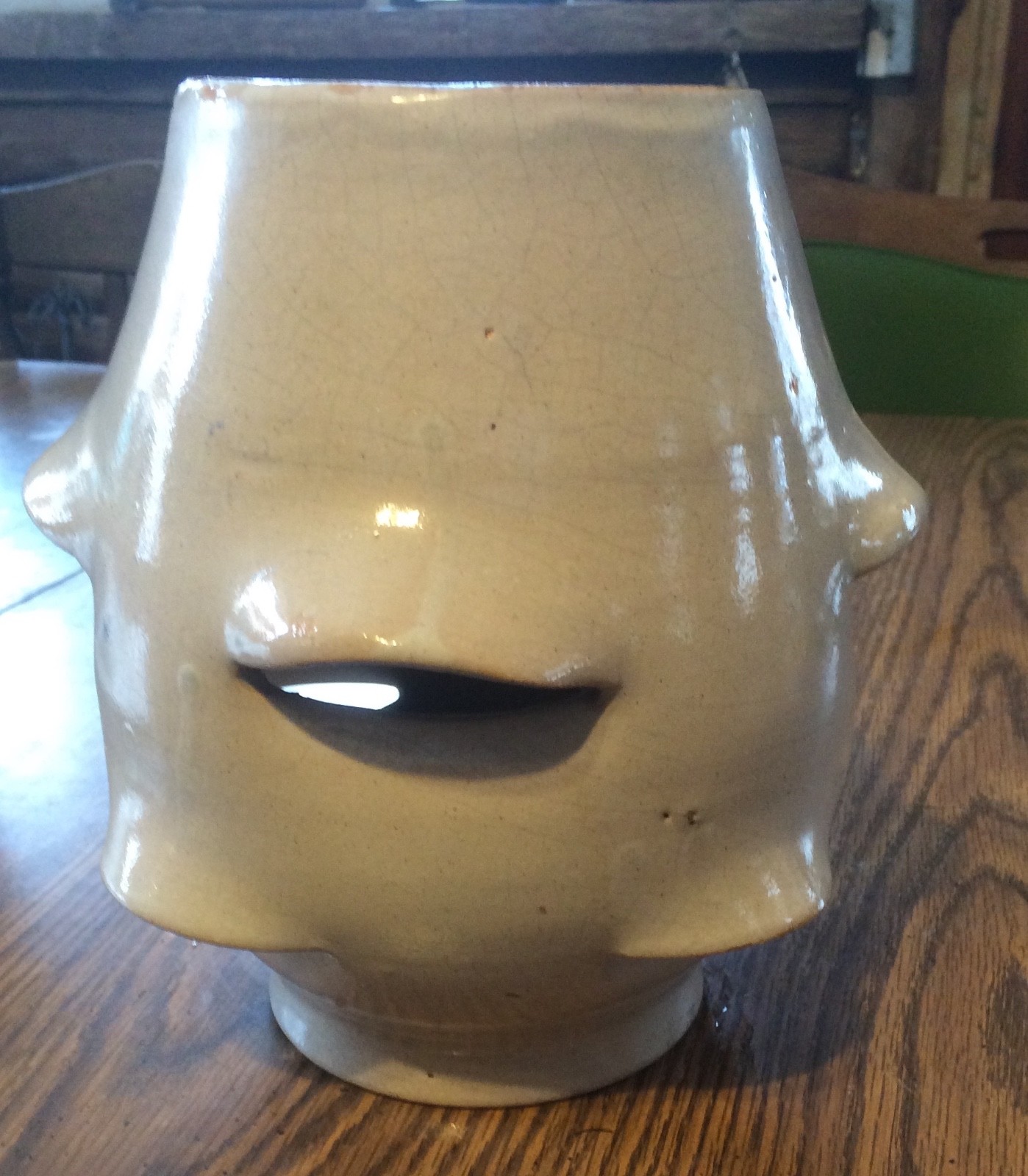 Vintage Pottery, Bybee, Ky, Cornelison Orchid Pot, Handmade by Backstamp, 9 Inch