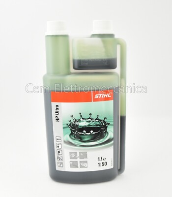 Olio x miscela Stihl HP ULTRA 1 litro misurino 2 tempi motosega decespugliatore