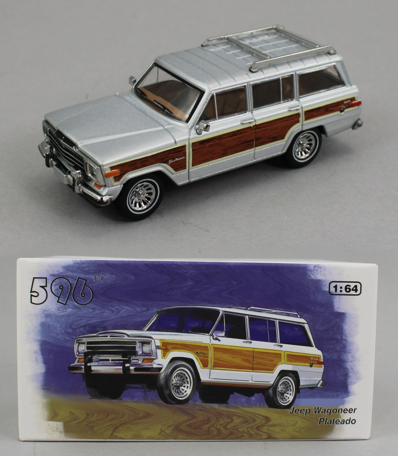 ★Jeep Grand Wagoneerグランドワゴニアミニカー白・銀2台セット ☆Jeep Grand Wagoneerグランドワゴニアミニカー白・銀2台セット