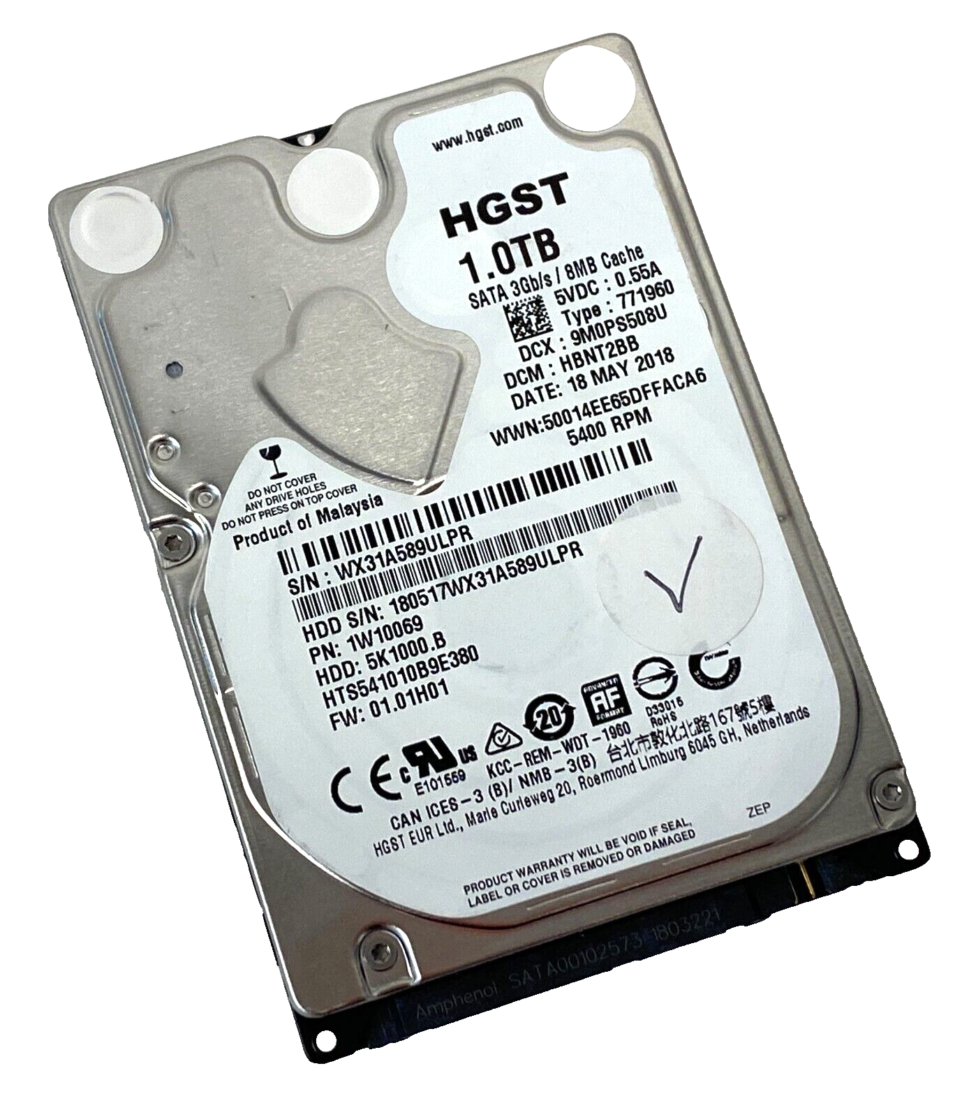WD HGST 1TB 2.5