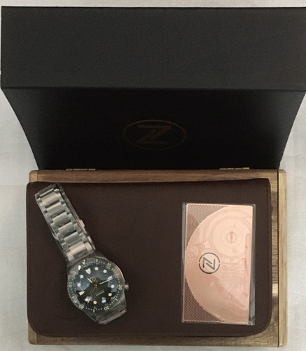 Pre-owned Zelos Mako V3 300m Ti Antique Green Titanium 40mm Watch - Dealer & Warranty