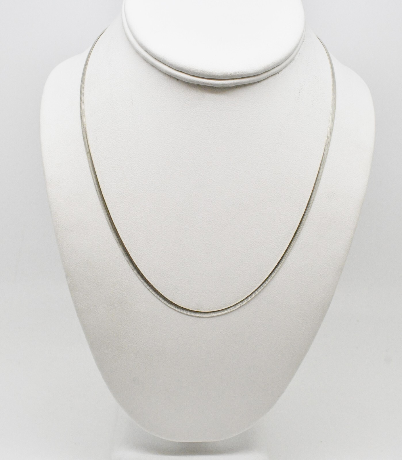 Sterling Silver Gorgeous Flat Snake Chain Necklace 18.0