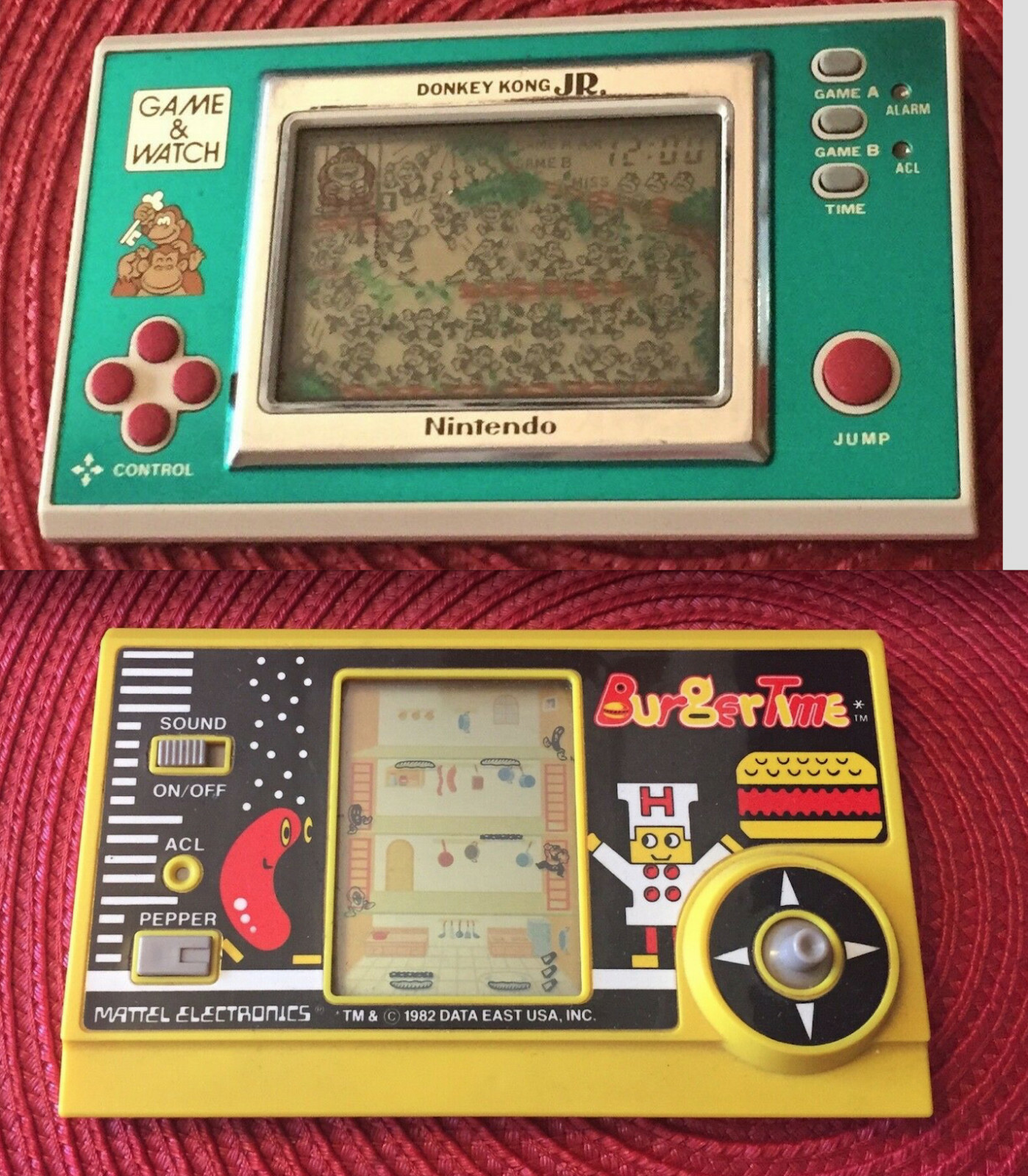 【正規通販】 2 GAME & WATCH BURGERTIME DONKEY KONG JR HANDHELD MARIO BROS その他