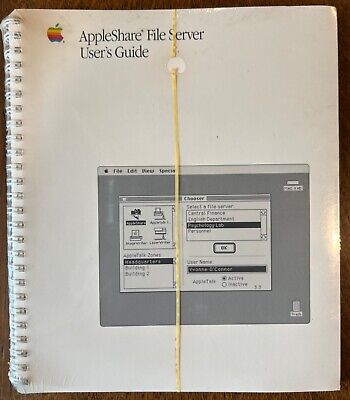 Vintage AppleShare File Server User's Guide still sealed
