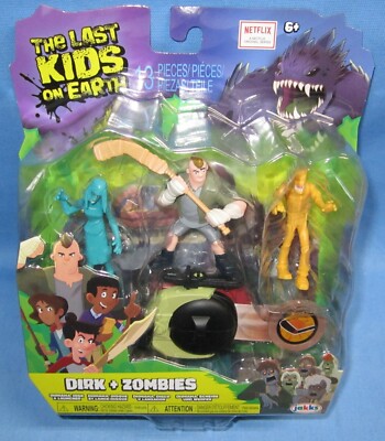 The Last Kids on Earth Action Figure Set ~ Dirk + Zombies
