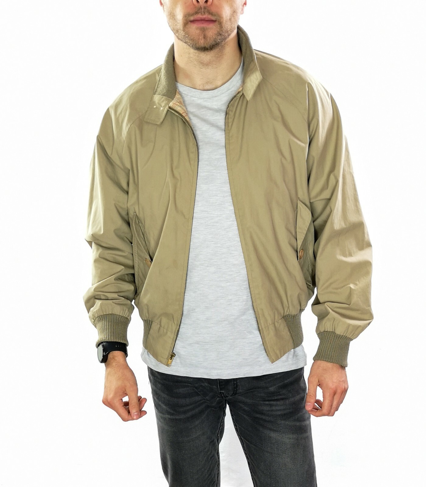 polo ralph lauren harrington jacket in beige