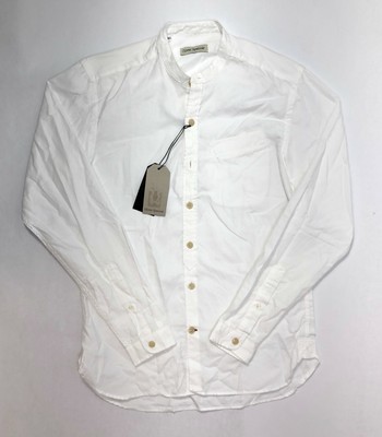 Oliver Spencer Grandad Shirt Men's White Size 14.5