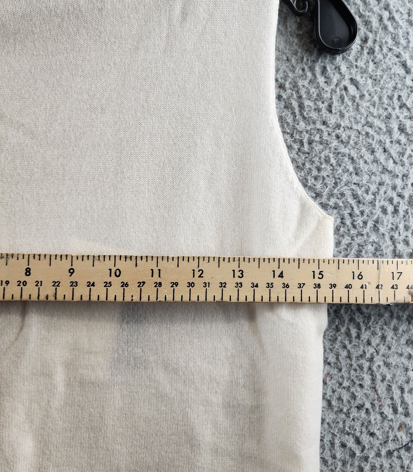 Lauren Ralph Lauren Turtleneck Cashmere Shell Top Womens S Winter Cream Pullover - Picture 5 of 13