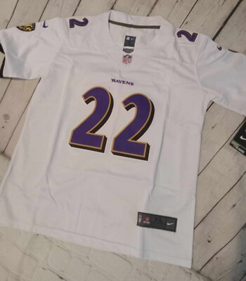 New KIDS Baltimore Ravens Derrick Henry Jersey, White, Nike, size X-Large