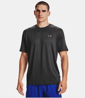 

Футболка Under Armour Training Vent 2.0 SS для мужчин, черная спортивная футболка, Черный, Under Armour Training Vent 2.0 SS Training T-Shirt
