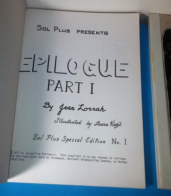 2 Epilogue  Star Trek Fanzine  Part  1 -  2