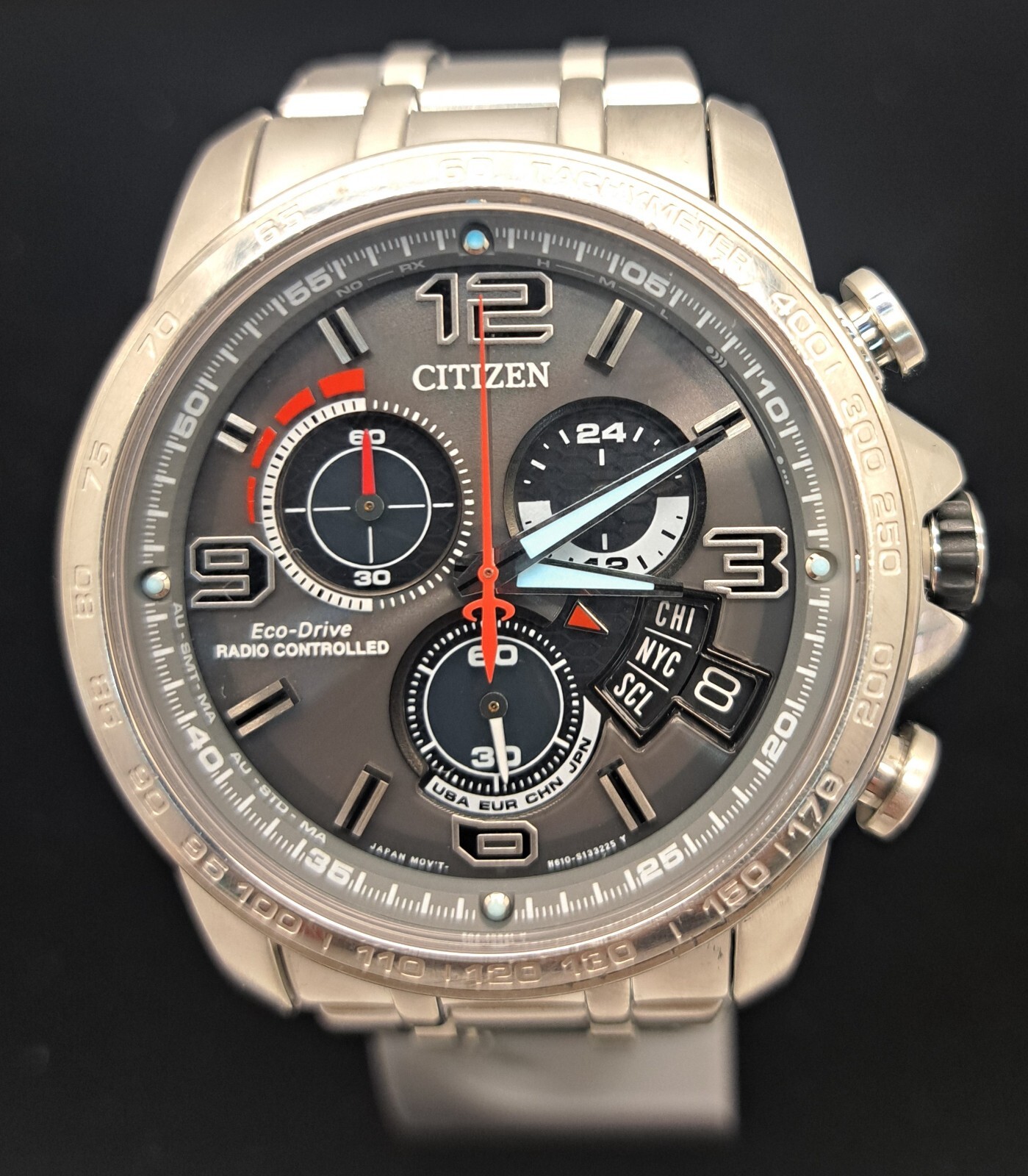 Citizen Watch H610 Radio Controlled Eco Drive Atomic Chrono