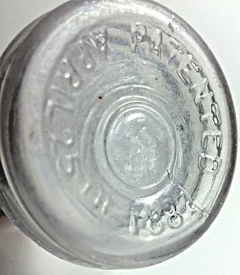 Antique 1882 Lavender Bottle Jar Royal Salad Dressing 7