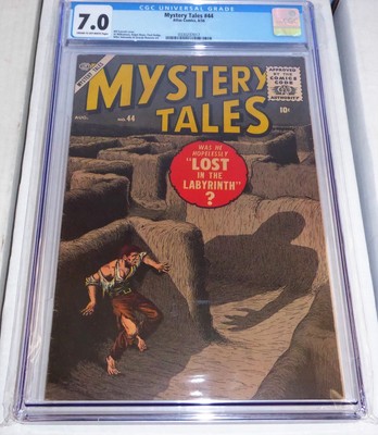 Mystery Tales #44 CGC Universal Grade 7.0 Bill Everett Cover Atlas Comics 8/56