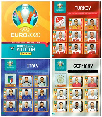 PANINI Uefa EURO 2020 Tournament, Album in Pdf, LAMPO EDIS MIRA TOPPS MERLIN