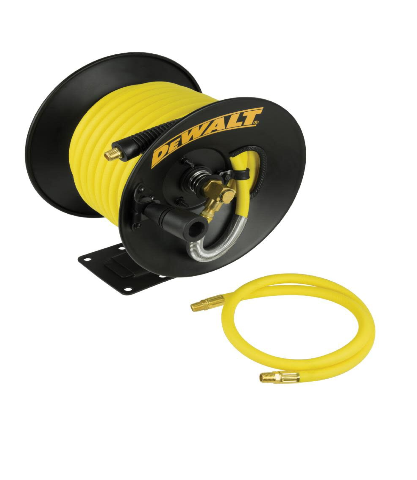 DEWALT 3/8 In. x 50 Ft. Manual Rubber Hose Reel.NEW FREESHIP...