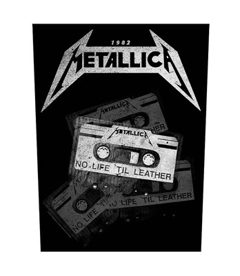 Metallica Back Patch No Life Til Leather new Official Leather sew on 36cmx29cm