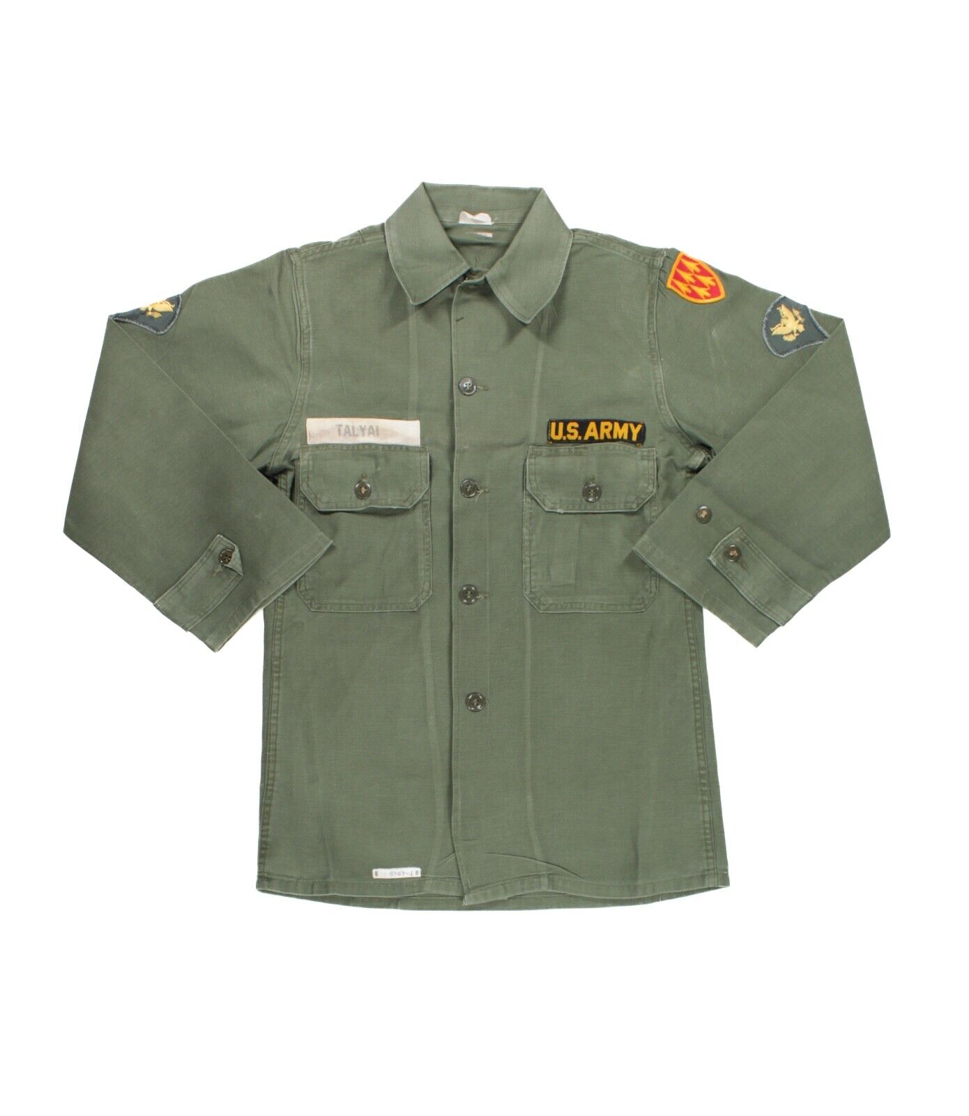 U.S VIETNAM WAR ARMY P63 SATEEN COTTON OG-107 SHIRT SIZE U.S VIETNAM WAR ARMY P63 SATEEN COTTON OG-107 SHIRT SIZE