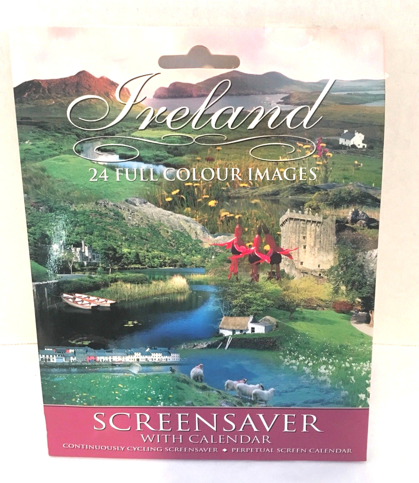 John Hinde LTD Ireland CD Screen Saver Perpetual Calendar 24 Color Images