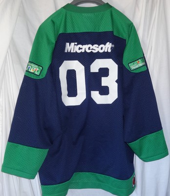 MICROSOFT 2003 Visual Studio .Net Sewn Hockey Jersey Mens Size Large