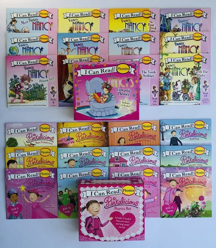 Fancy Nancy + Pinkalicious Kids Books Phonics Fun I Can Learn to Read Lot 24