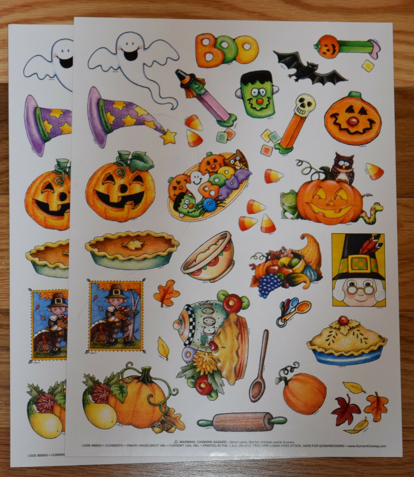 New MARY ENGELBREIT ALL SEASONS -ALL THE HOLIDAYS-Stickers-6 sheets