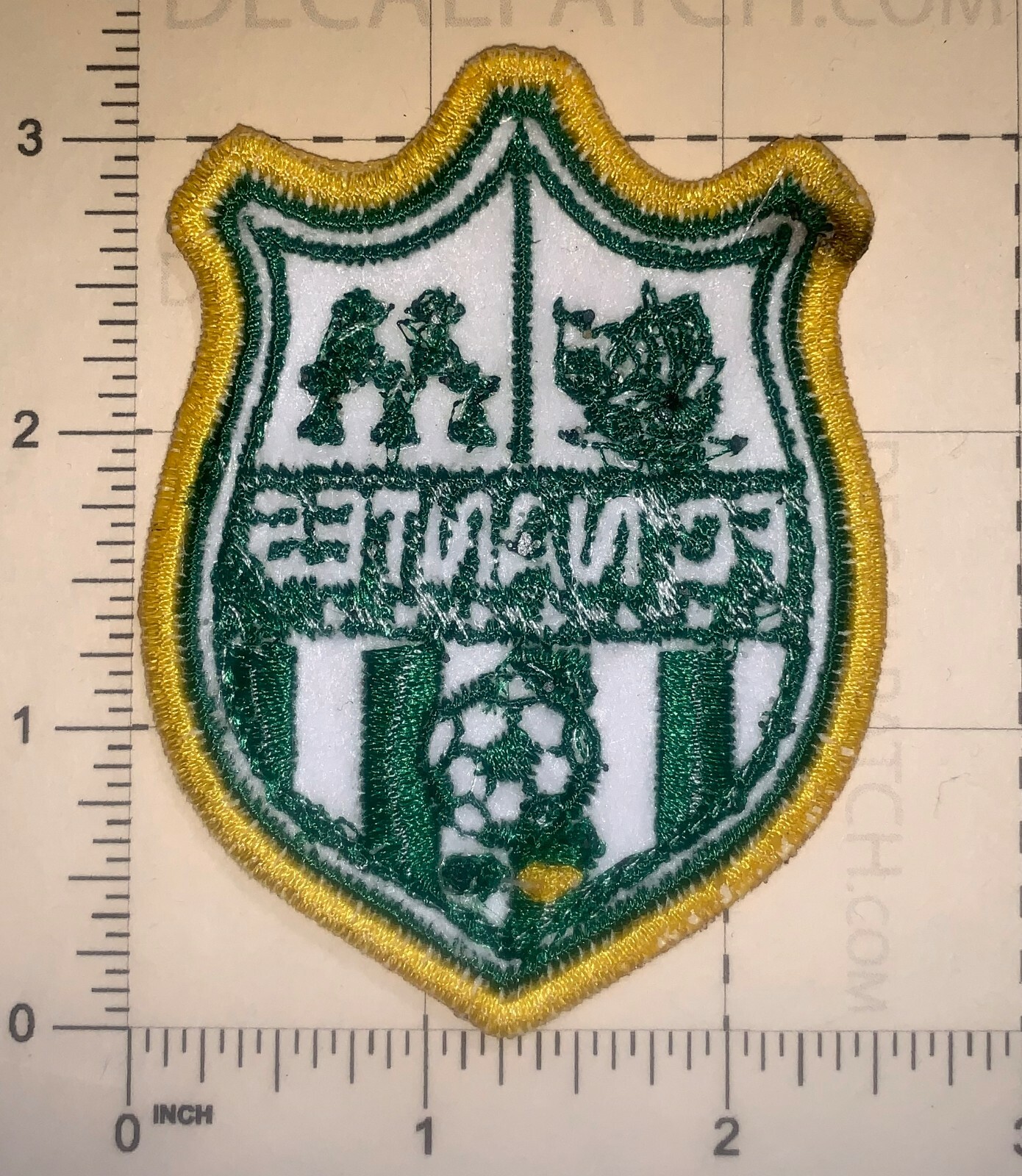 FRENCH SOCCER TEAM FC NANTES PATCH SEW NEW (B98)