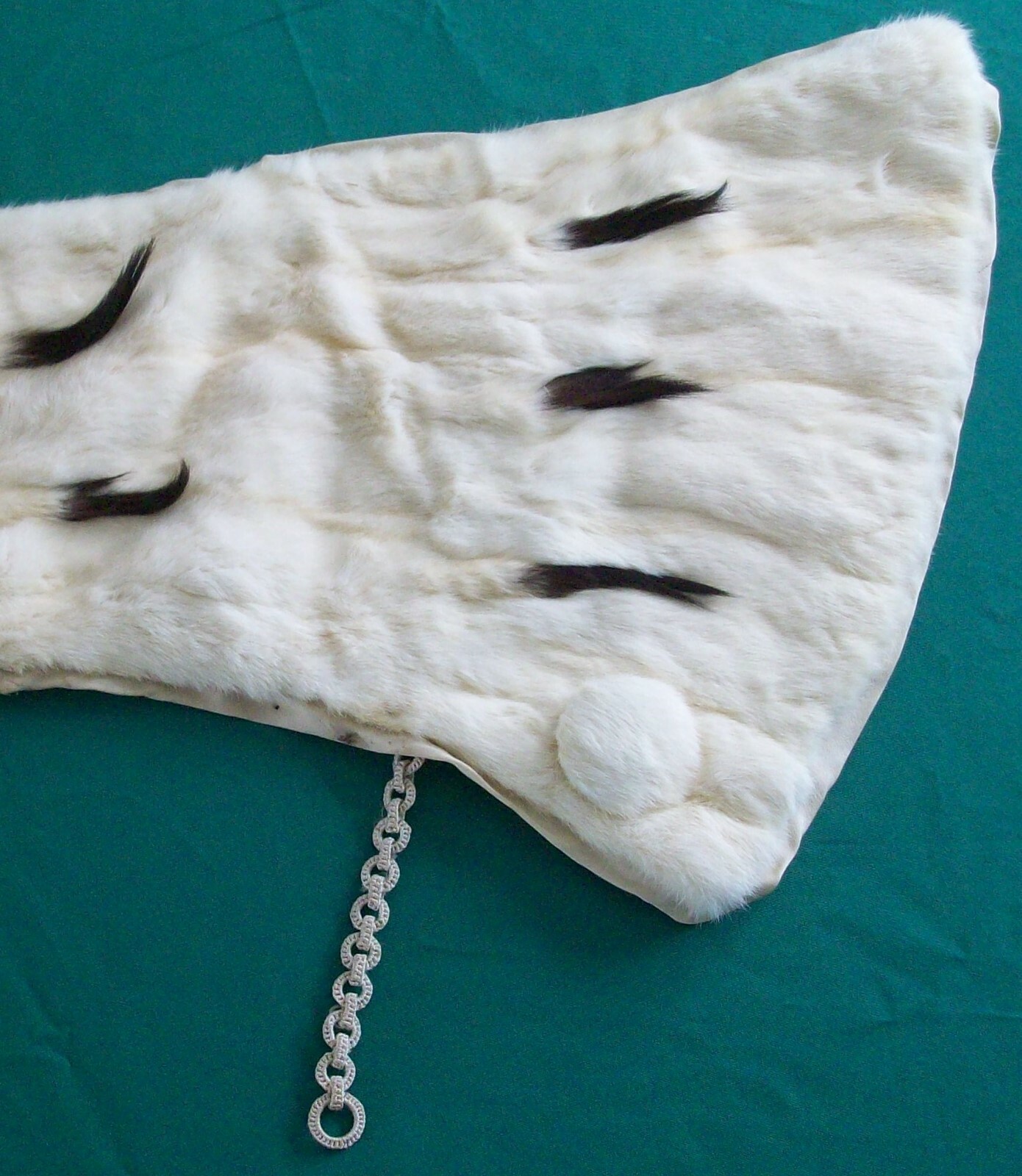 Vintage Ca 1940 Ermine Stole With Flared Shoulders Edward F. Kakas & Sons Boston