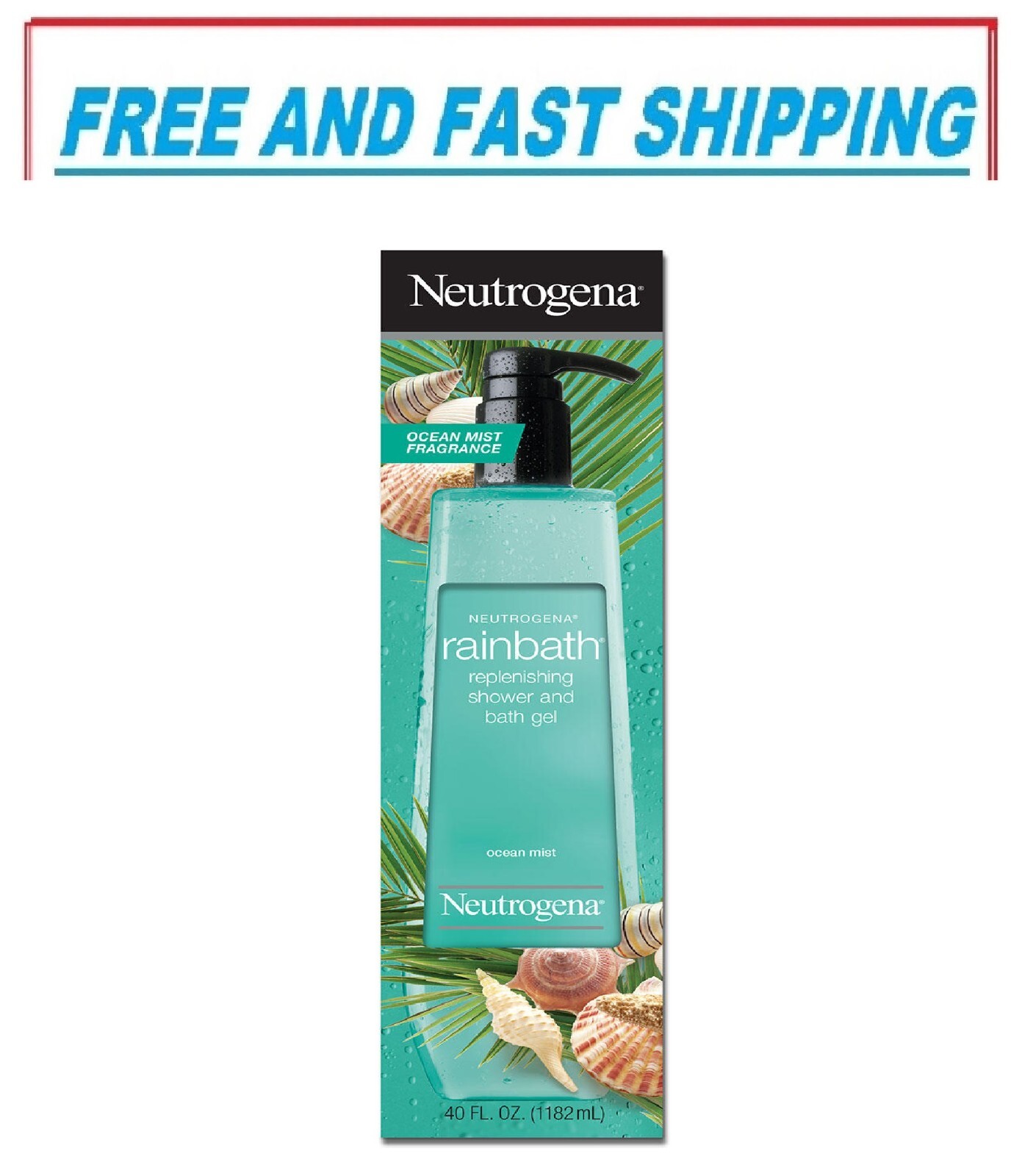 Neutrogena Rainbath Replenishing Shower Gel, Ocean Mist (40 fl. oz.)の
