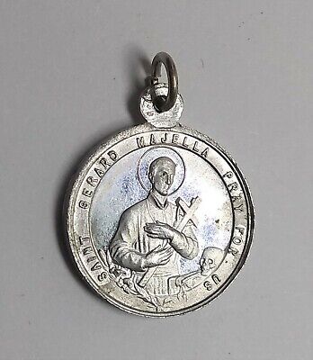 Gerard pendant Vintage Catholic St Gerard Medallion Saint Gerard Vintage St patron saint of motherhood pendant St Gerard pendant