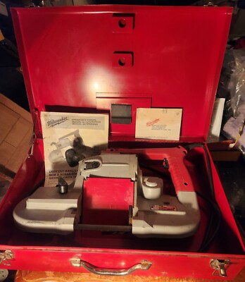 Milwaukee 6230 Corded Heavy Duty Band Saw, Metal Case 0-350 FPM, 120VAC 6A 