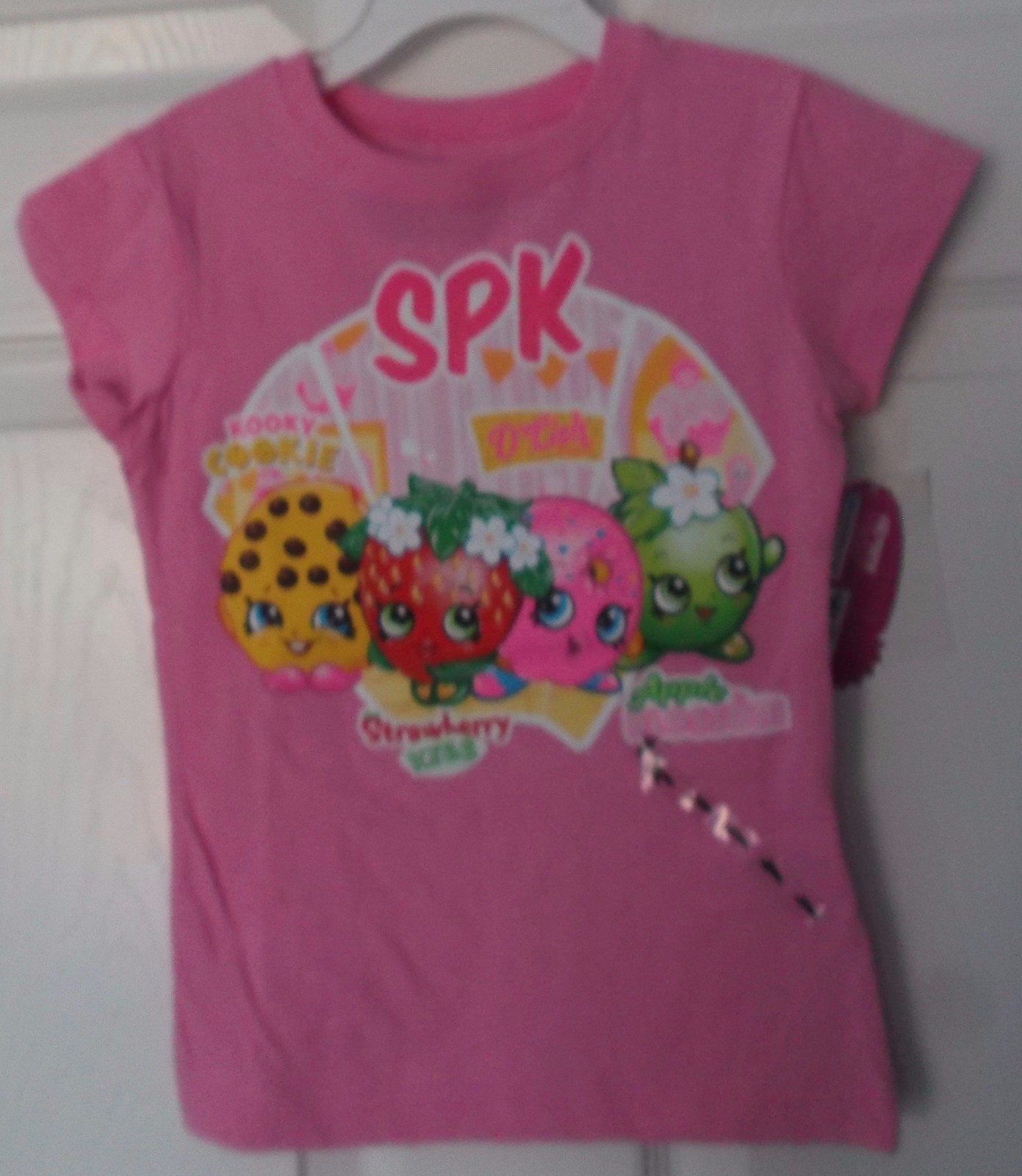 GIRLS' SHOPKINS PINK T-SHIRT - SPK - KOOKY D'LISH APPLE