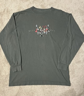 Vintage 90s BULLHEAD Joker/Rabbit  Dumb Luck  Skate Long Sleeve T Shirt Sz. L